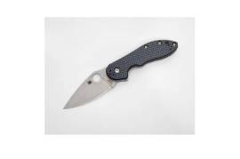 Spyderco Domino Blue Weave Carbon Fiber