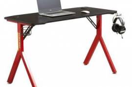 Gaming მაგიდა ALLX TE-Y18, Gaming Desk, Red/Black