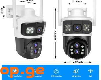 4G კამერა 10x Zoom, 4გ კამერა მზის პანელით