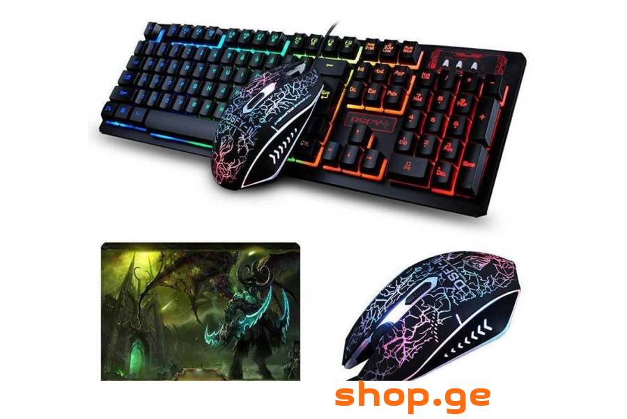K13 colorful gaming Keyboard + Mouse + Pad