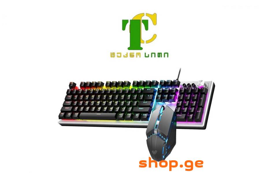 AULA MOUNTAIN T400 mechanical keyboard and mouse