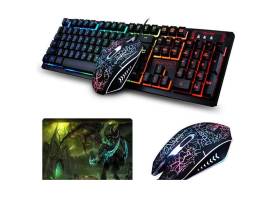 K13 colorful gaming Keyboard + Mouse + Pad