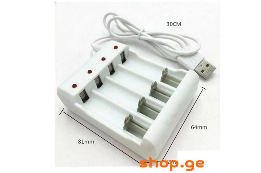 AAA and AA Rechargeable Battery USB Charger