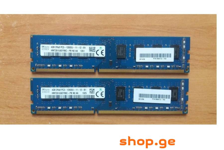 იყიდება ოპერატიული მეხსიერება : DDR3 2X4 8 GB