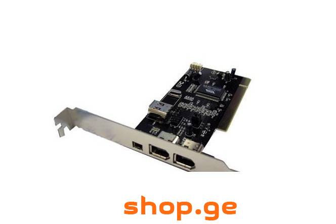 pci და pci-e to Firewire IEEE1394 Controller Card