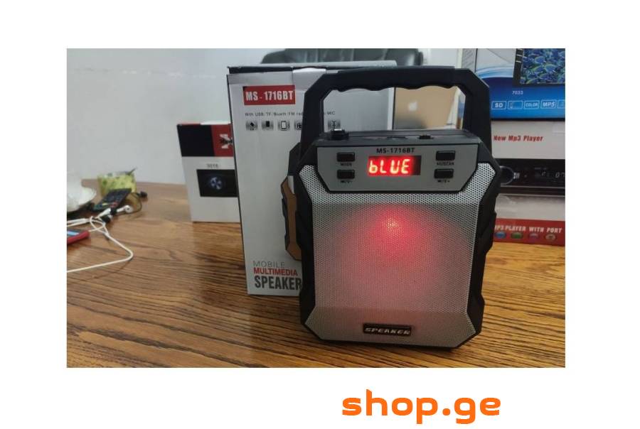 MS-1716BT Bluetooth, USB, FM, TF, microphone Jack
