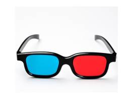 Anaglyph Movie Red Blue 3D Glasses სათვალეეები