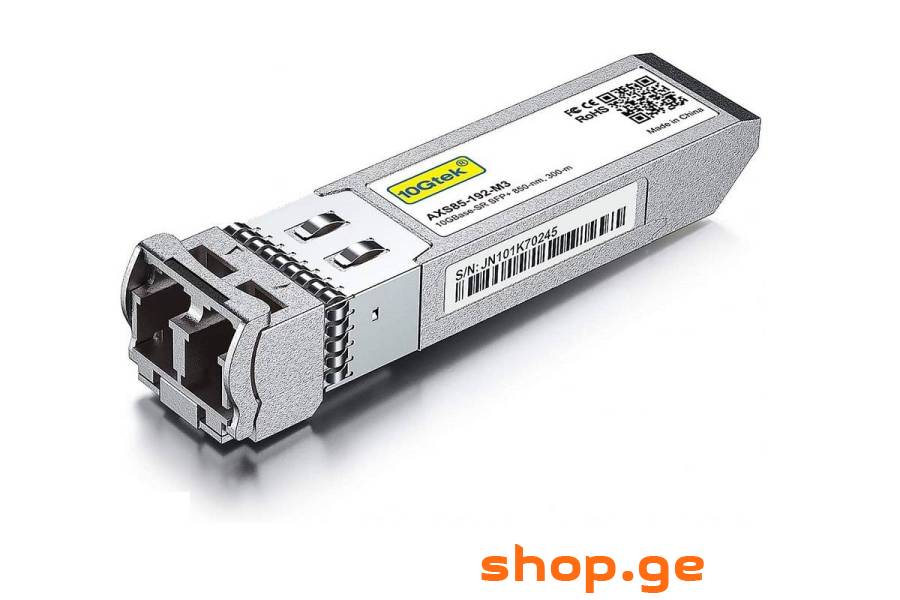 10GBase-SR SFP+ Transceiver, 10G 850nm MMF