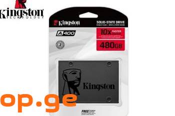 Kingston SSD 480GB A400 SATA3 2.5 SSD