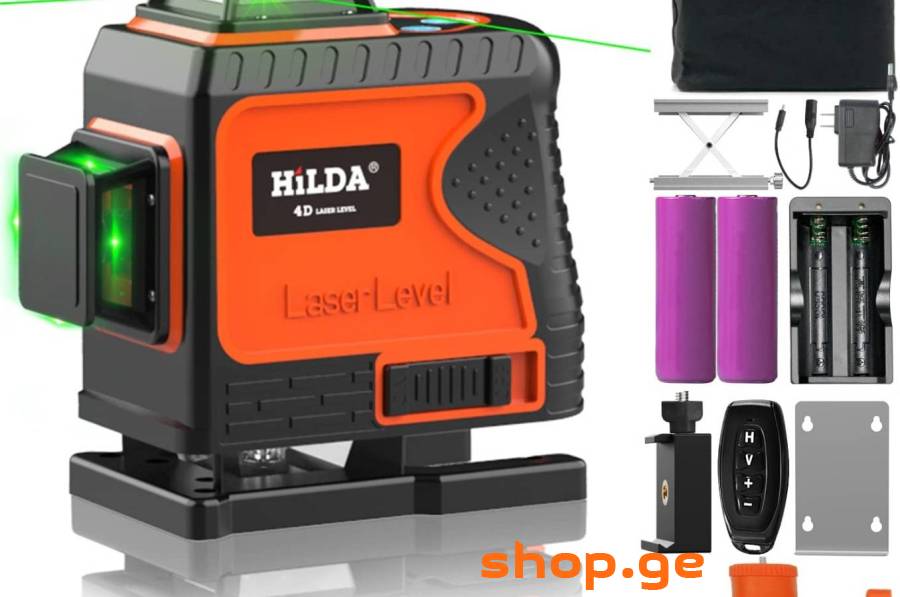 ლაზერი თარაზო, ნიველირი, 4D ( HiLda-ს ბრენდის უმ/ხ
