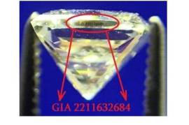 2056 GIA სერტიფიცირებული ბრილიანტი 0,38ct