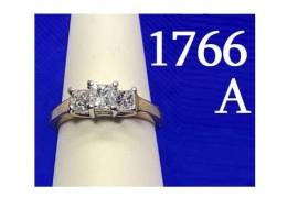 1766 A ოქროს და პლატინის ბეჭედი 1,06 ctw