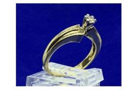 1645 ოქროს ბეჭედი 0,15 ct ბრილიანტით