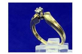 1645 ოქროს ბეჭედი 0,15 ct ბრილიანტით