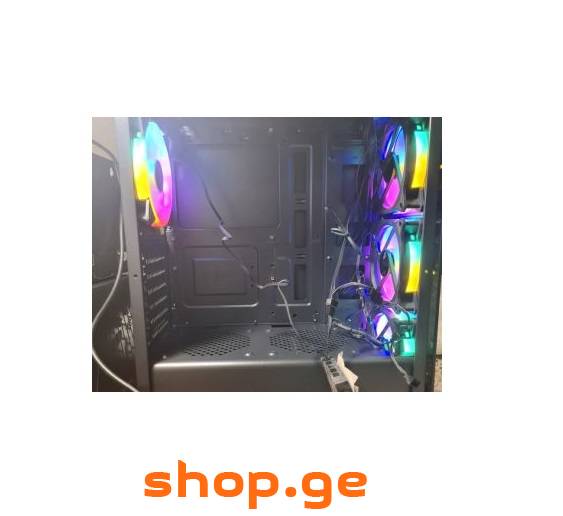 RGB CASE + 4 RGB FAN ახალი