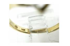 1273 ოქროს ბეჭედი საფირონით და ბრილიანტებით