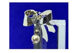 2154 ვერცხლის ბროში მარგალიტით