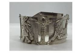 1882 ანტიკვარი ვერცხლის მაიას ტომის სამაჯური