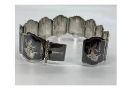 1865 ვერცხლის ანტიკვარი მოსევადებული სამაჯური