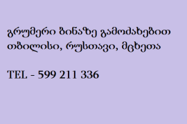 გრუმერი ბინაზე გამოძახებით თბილისი, რუსთავი