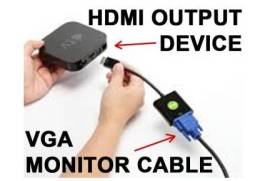 HDMI to VGA Converter Adapter გადამყვანი
