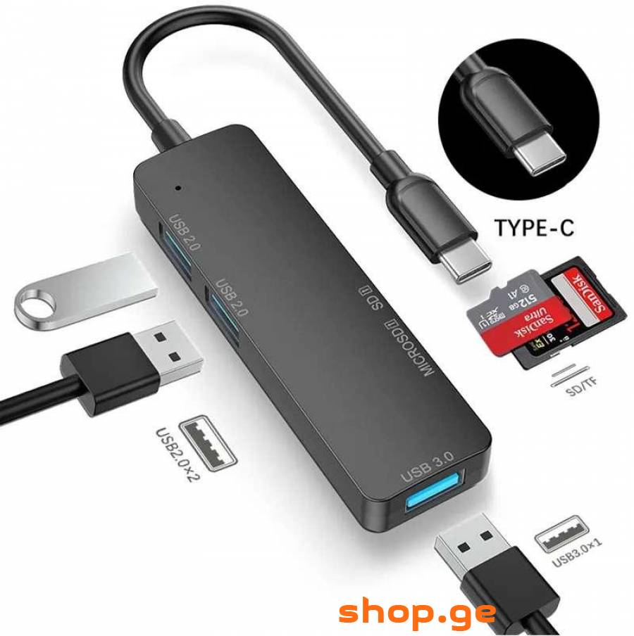 5-in-1 USB 3.0 Hub