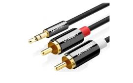 UGREEN 3.5mm Male to 2RCA Male Cable¶1.5m (Black)