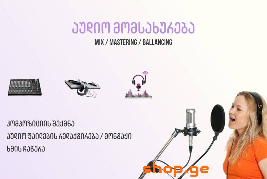 აუდიო მომსახურება / ხმის ჩაწერა