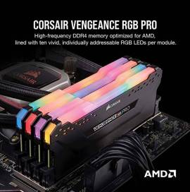 CORSAIR VENGEANCE RGB RAM 32GB 2x 16GB DDR4 3600mh