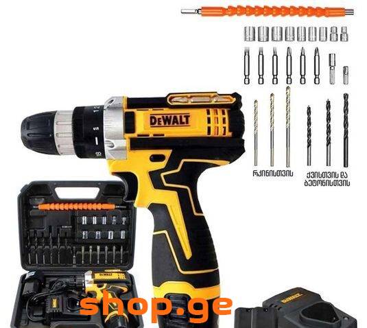 DEWALT ხრახნდამჭერი შურუპატვიორტი