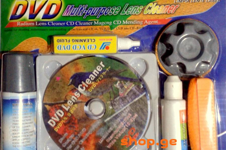 დასუფთავების ნაკრები DVD / CD / Blu ray 6 in1