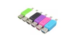 USB / Micro USB / SD / microSD ბარათების ადაპტერი