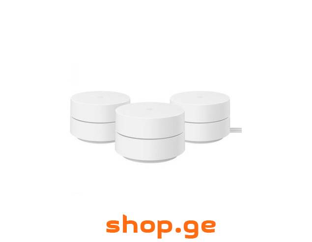 Google Wifi AC1200 Mesh Router (3-Pack, Snow)