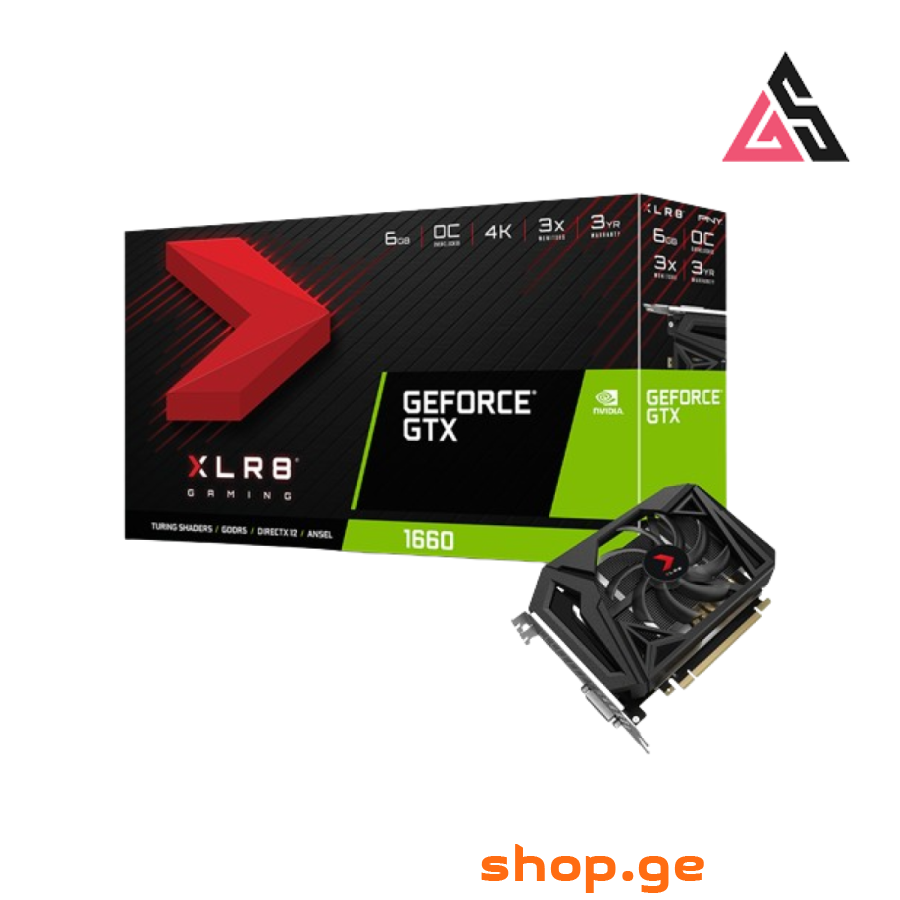 ვიდეო ბარათი: PNY GTX 1660 6GB