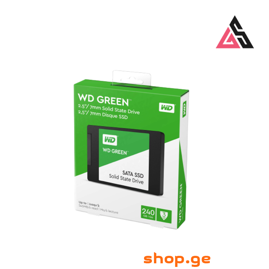 მყარი დისკი: Western Digital Green 240GB SSD