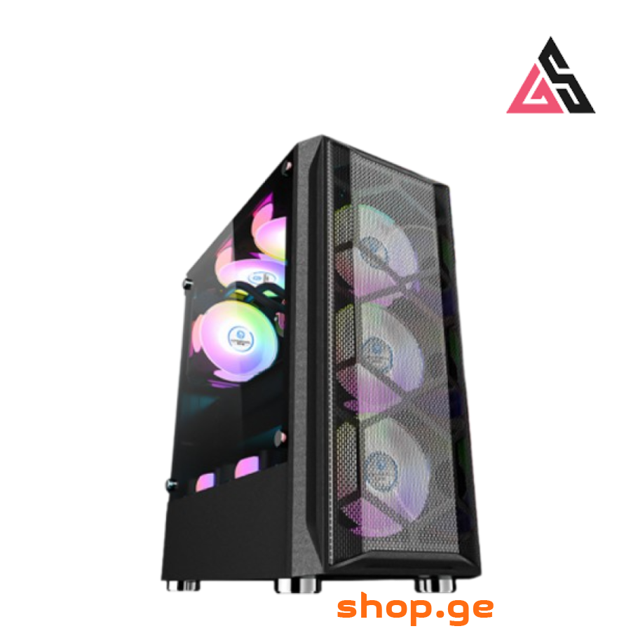 LOVINGCOOL LC-510B BLACK + 4 RGB COOLER