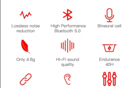 TWS E6S Bluetooth ყურსასმენები